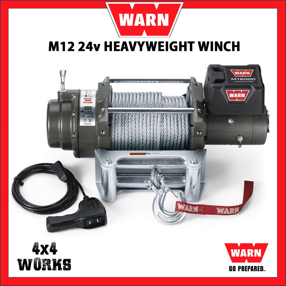 Warn M M V Heavyweight Lb Electric Winch Kit With Steel