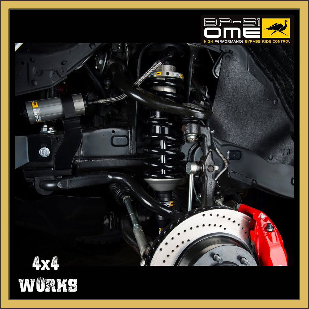 OME BP-51 remote reservoir shock fitted to 4x4 vehicle