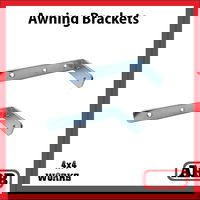 Galvanised Awning Brackets - Pair
