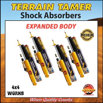 Terrain Tamer TGS Expanded Body Shock Absorbers Nissan Patrol GQ Y60 1987-97