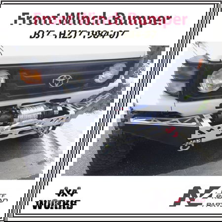 Steel front winch bumper for Land Cruiser 70 Series