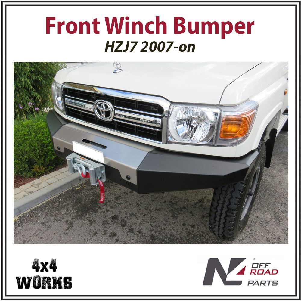 N4 Front Winch Bumper Toyota Land Cruiser HZJ 70 76 78 79 Series 2007 ...