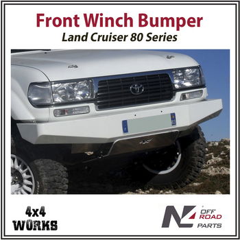 Steel front winch bumper for Land Cruiser 80 Series
