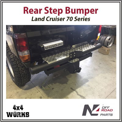 Steel rear bumper for Land Cruiser 70 Series
