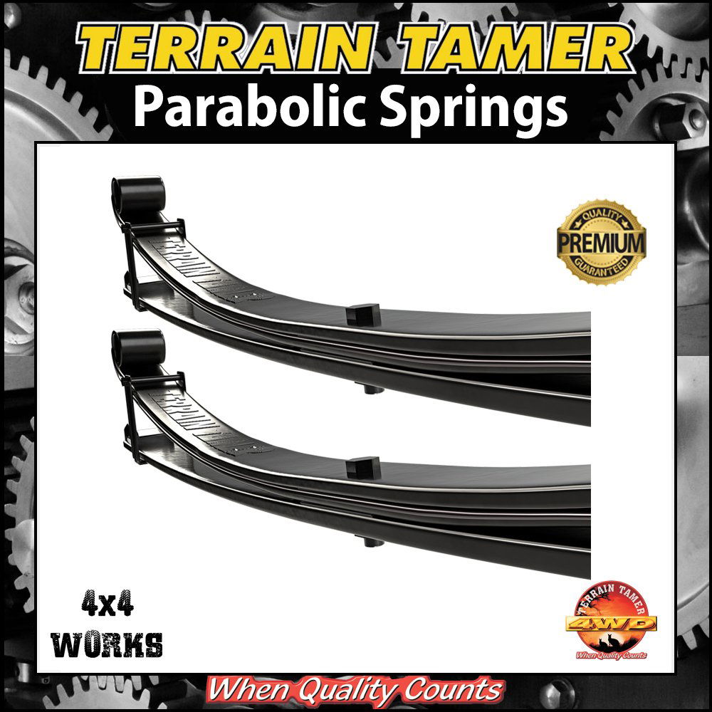 Pair of Terrain Tamer parabolic leaf springs for 4x4 models
