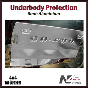 Skid plate guard for 4x4 underbody protection