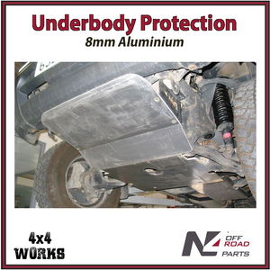 Skid plate guard for 4x4 underbody protection