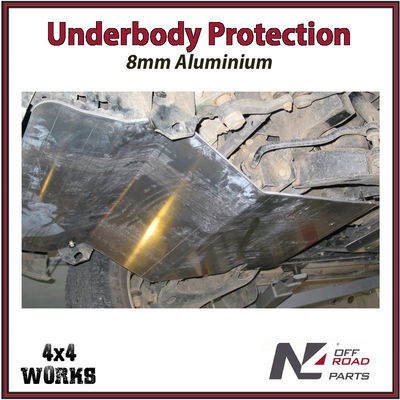 Skid plate guard for 4x4 underbody protection