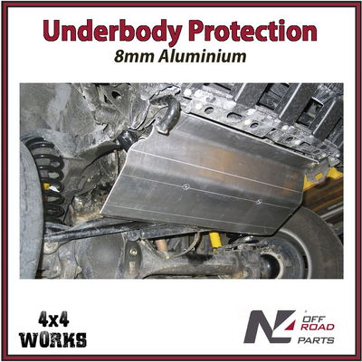Skid plate guard for 4x4 underbody protection