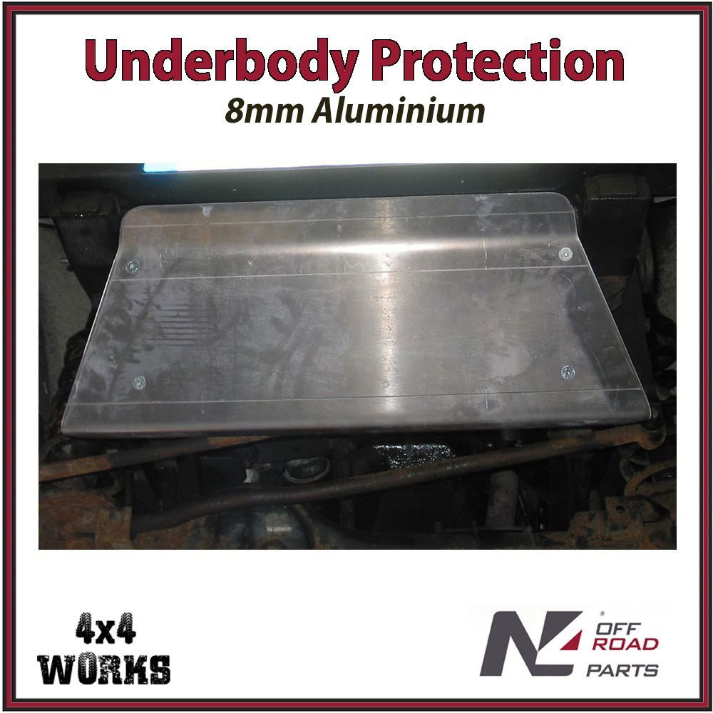 Skid plate guard for 4x4 underbody protection