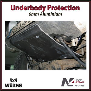 Skid plate guard for 4x4 underbody protection