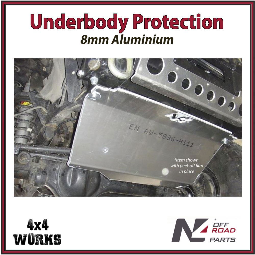 Skid plate guard for 4x4 underbody protection