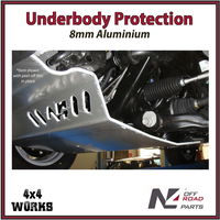 Skid plate guard for 4x4 underbody protection