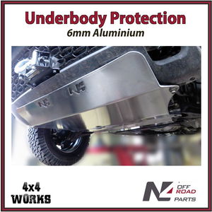 Skid plate guard for 4x4 underbody protection