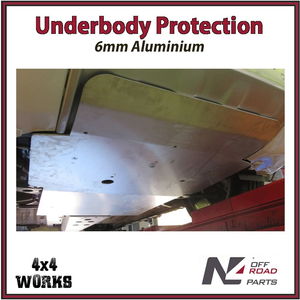 Skid plate guard for 4x4 underbody protection