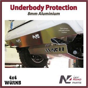 Skid plate guard for 4x4 underbody protection