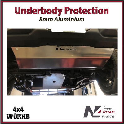Skid plate guard for 4x4 underbody protection
