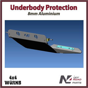 Skid plate guard for 4x4 underbody protection