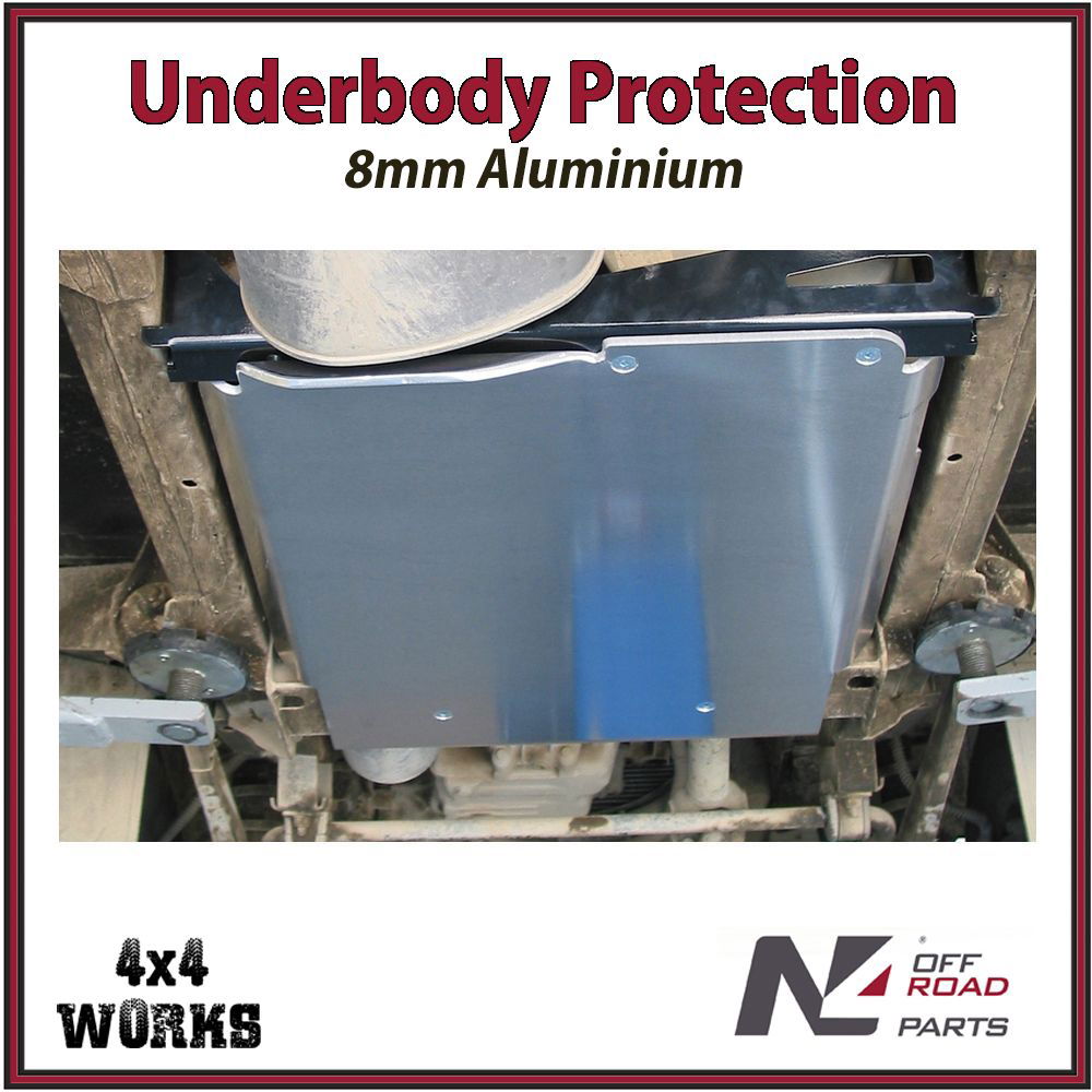 Skid plate guard for 4x4 underbody protection