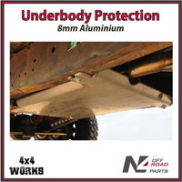 Skid plate guard for 4x4 underbody protection