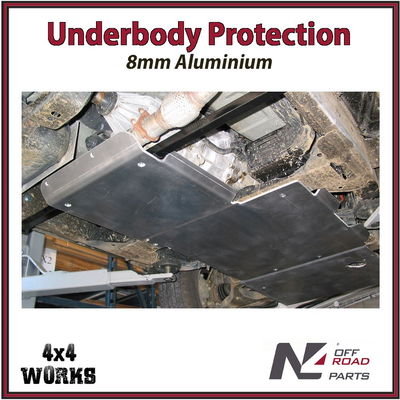 Skid plate guard for 4x4 underbody protection