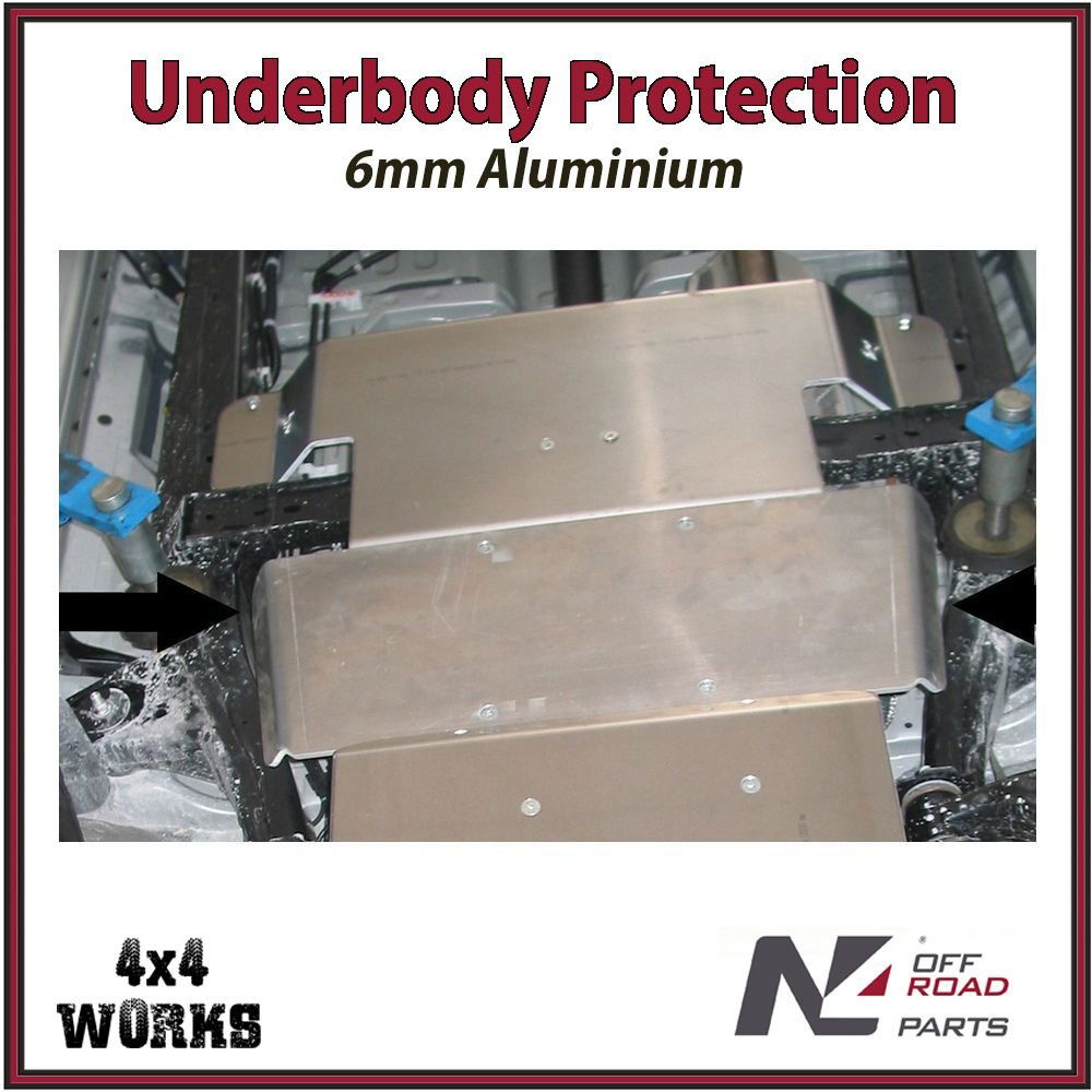 Skid plate guard for 4x4 underbody protection