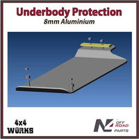 Skid plate guard for 4x4 underbody protection