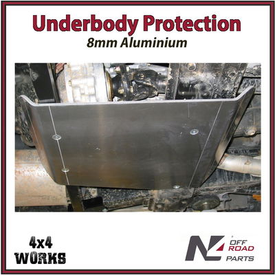 Skid plate guard for 4x4 underbody protection