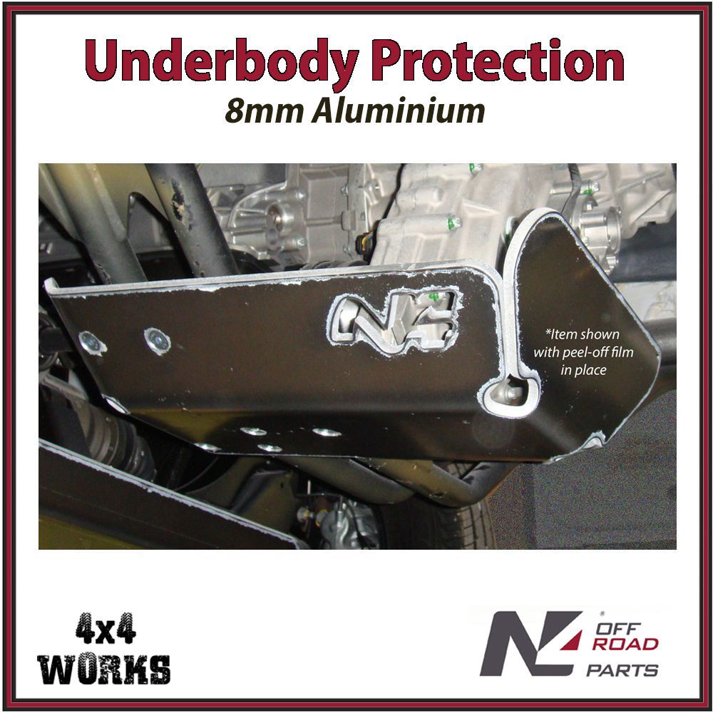 Skid plate guard for 4x4 underbody protection