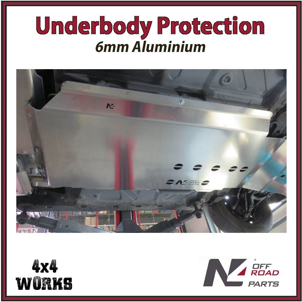 Skid plate guard for 4x4 underbody protection