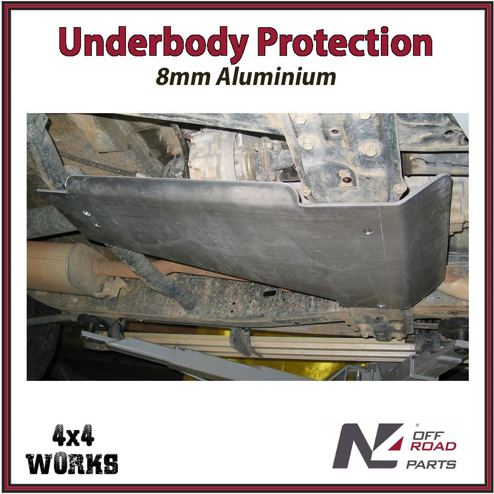 Skid plate guard for 4x4 underbody protection