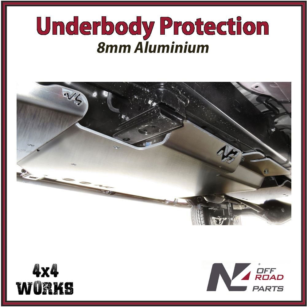 Skid plate guard for 4x4 underbody protection
