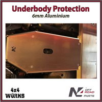 Skid plate guard for 4x4 underbody protection