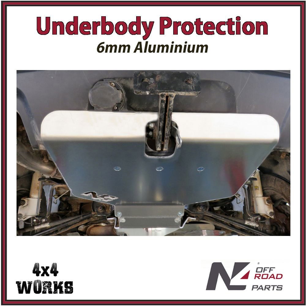 Skid plate guard for 4x4 underbody protection