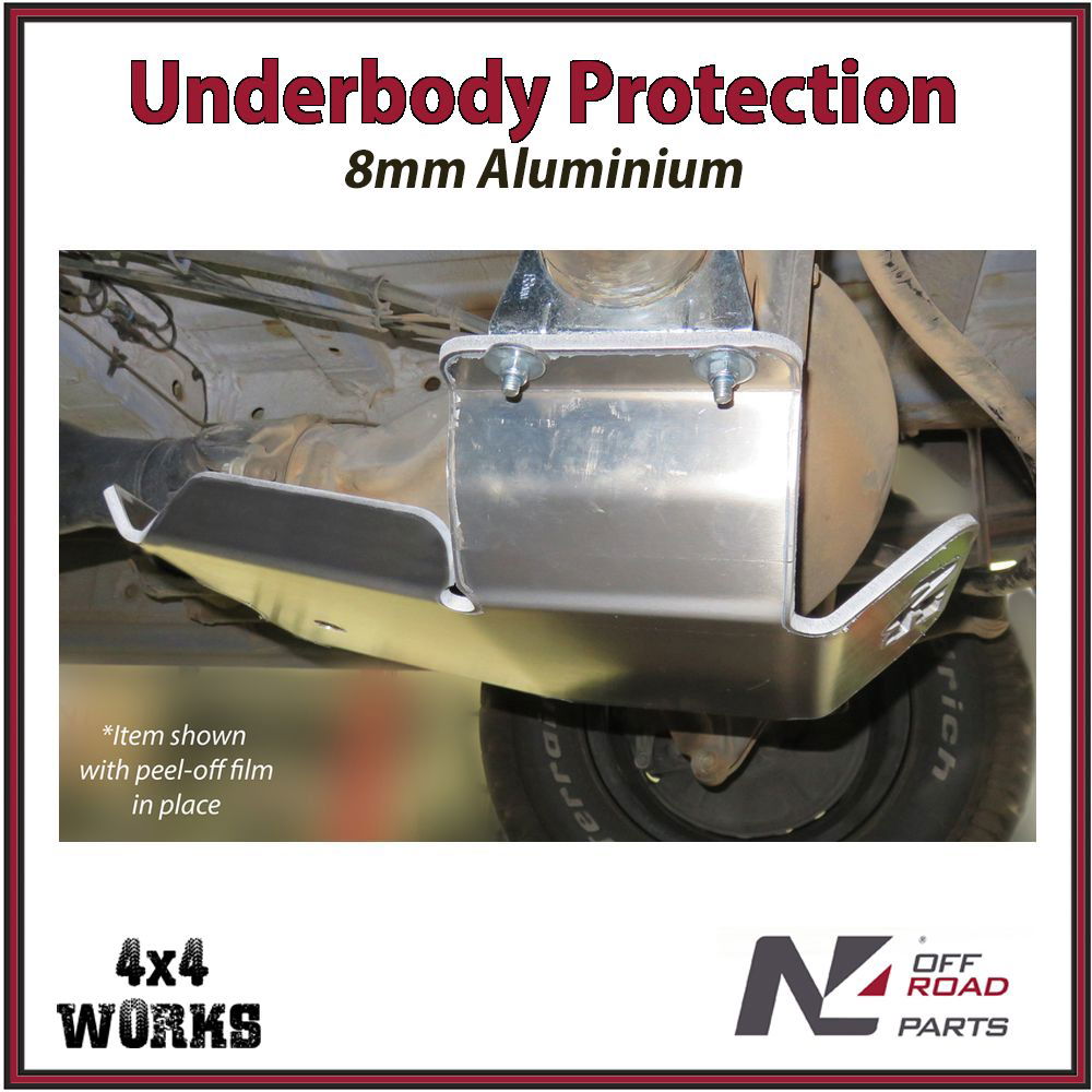 Skid plate guard for 4x4 underbody protection