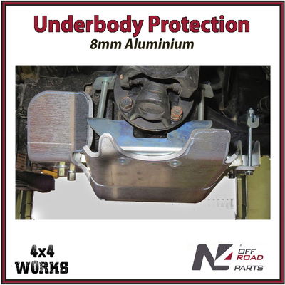 Skid plate guard for 4x4 underbody protection