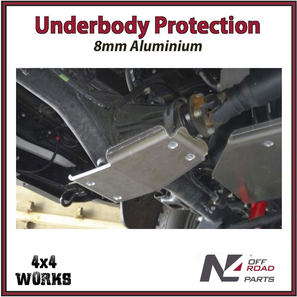 Skid plate guard for 4x4 underbody protection