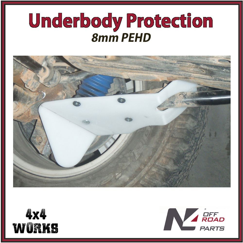 Skid plate guard for 4x4 underbody protection