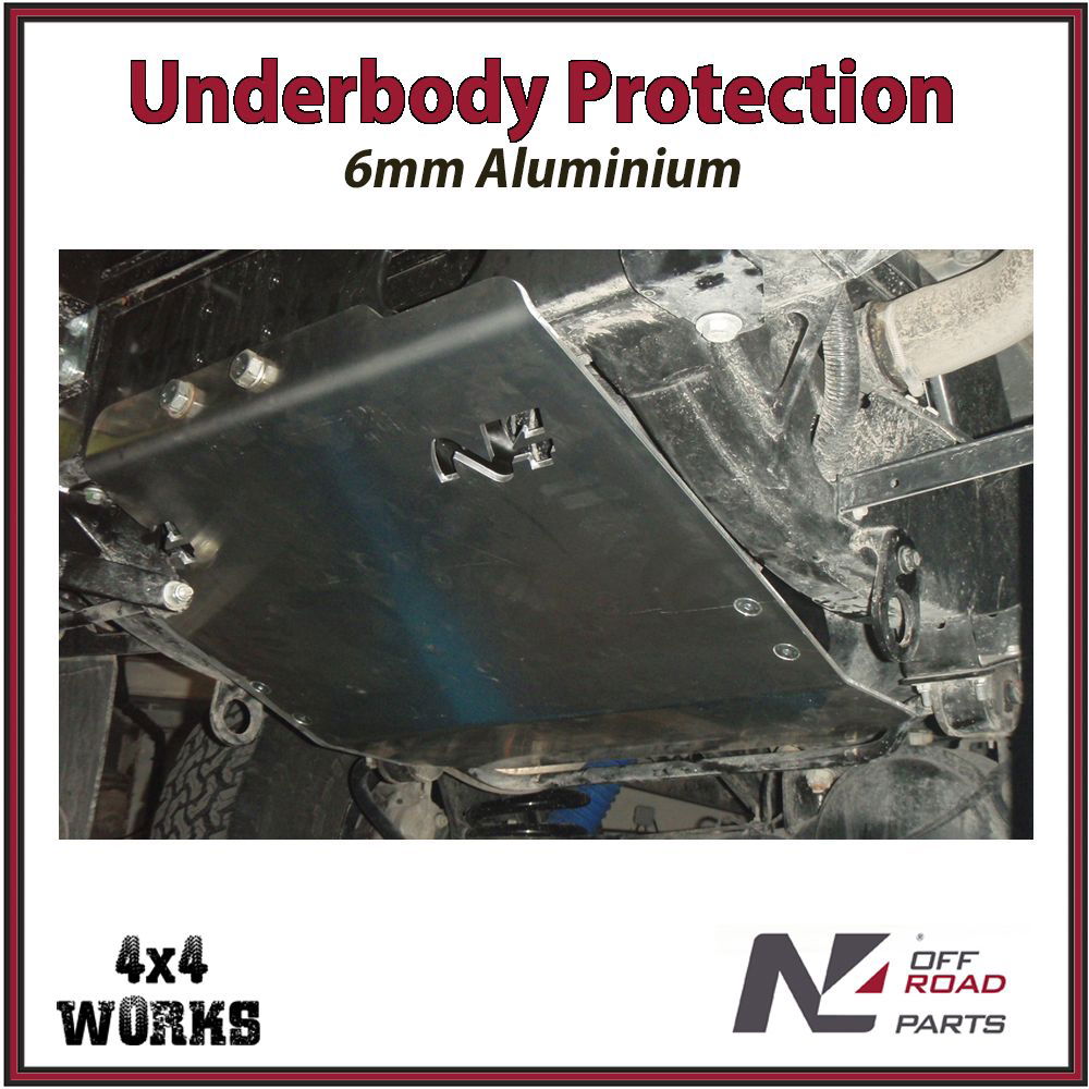 Skid plate guard for 4x4 underbody protection
