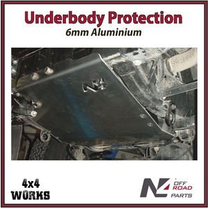 Skid plate guard for 4x4 underbody protection