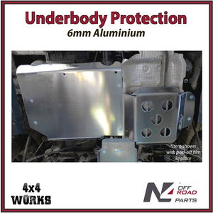 Skid plate guard for 4x4 underbody protection