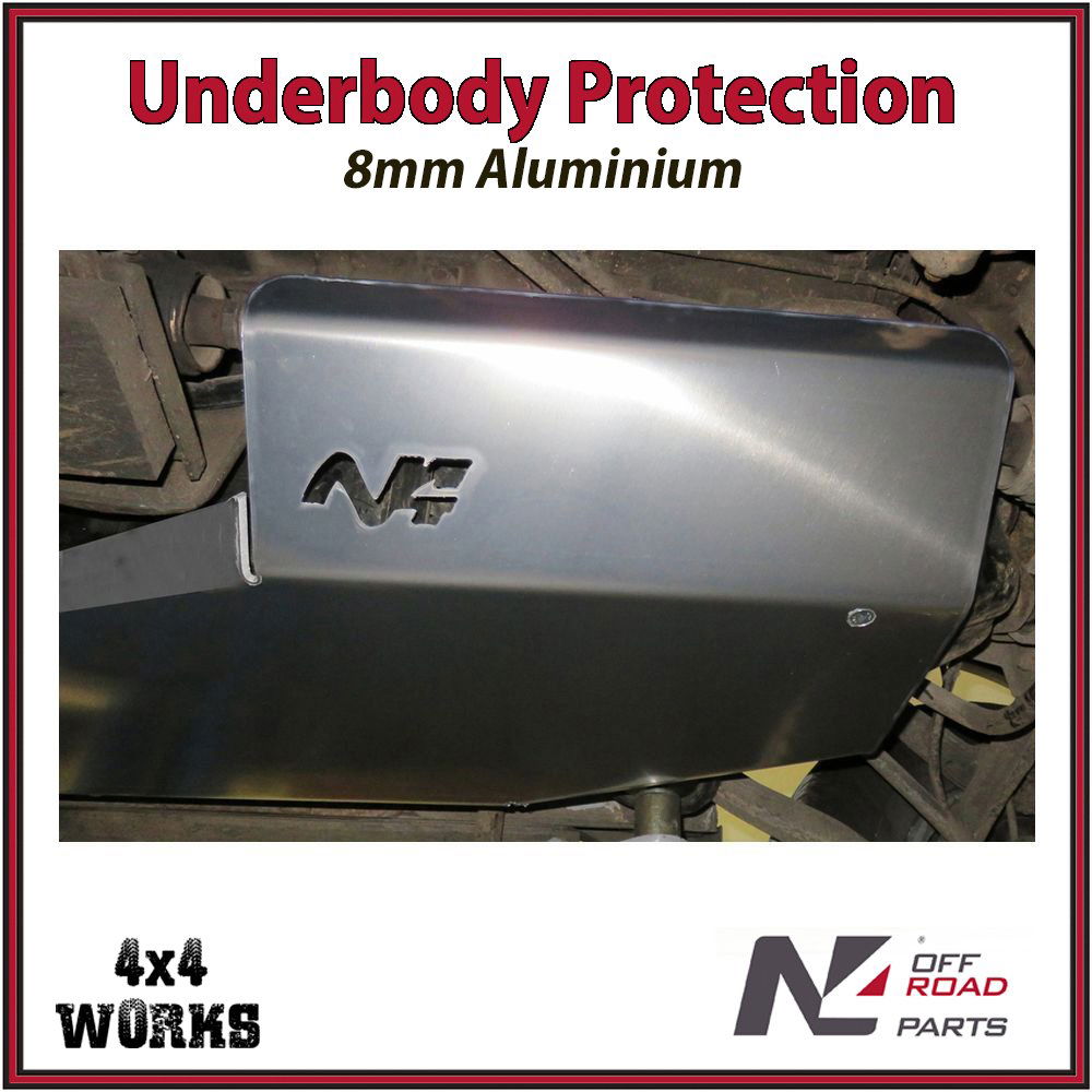 Skid plate guard for 4x4 underbody protection