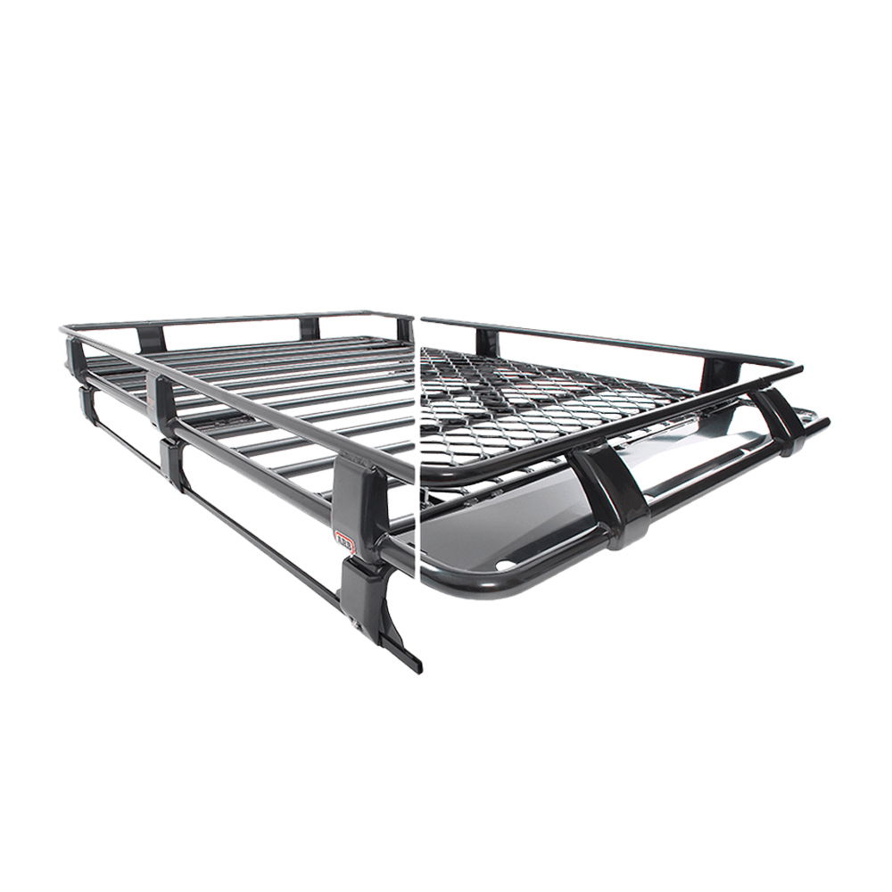 ARB steel roof rack, black with fitting kit