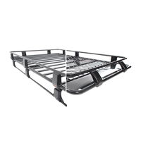 ARB steel roof rack, black with fitting kit