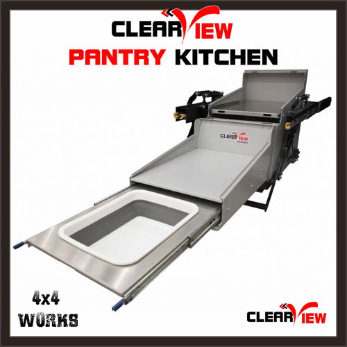 Folding Pantry Kitchen Slide for Camping and Overlanding