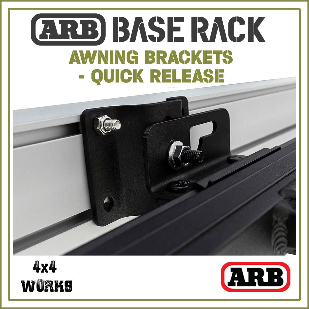 ARB BASE Rack Quick Release Awning Brackets Set - 4x4 Works