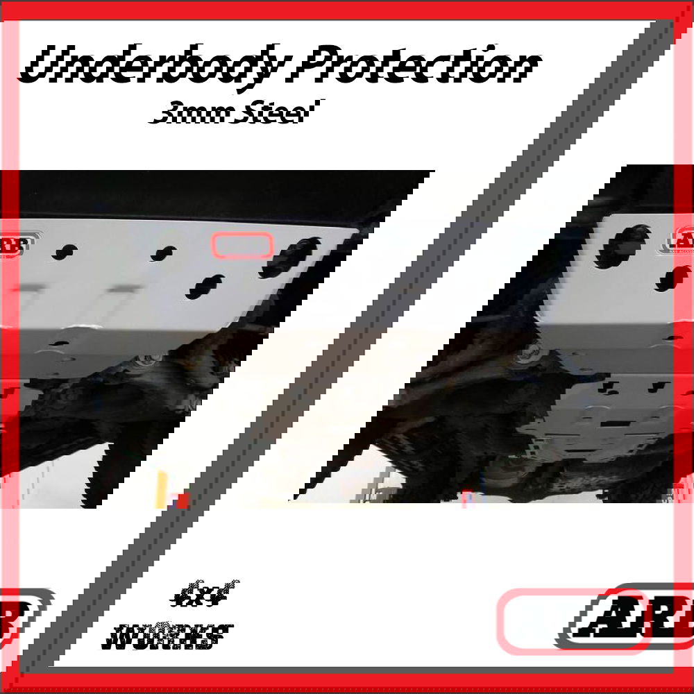 Under vehicle protection steel skid plate kit