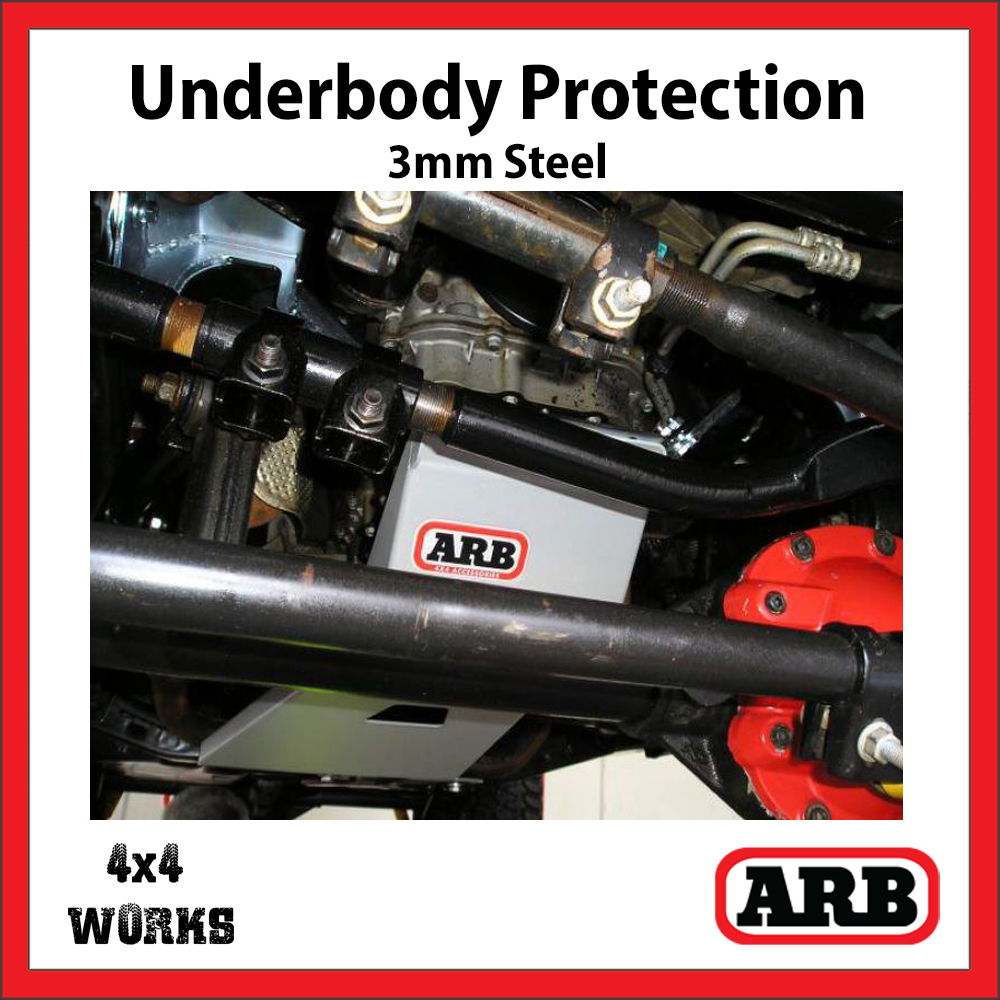 Under vehicle protection steel skid plate kit