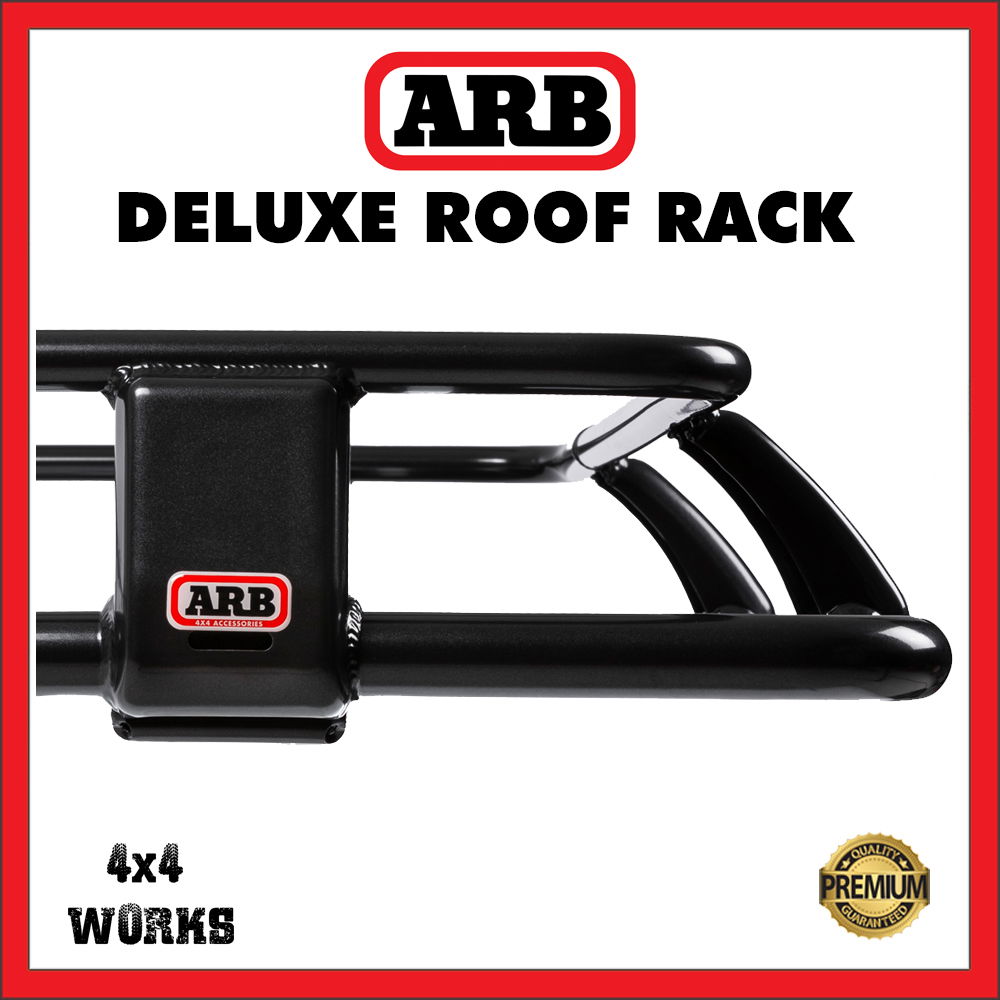 ARB steel roof rack, black with fitting kit