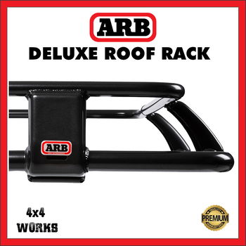 ARB steel roof rack, black with fitting kit